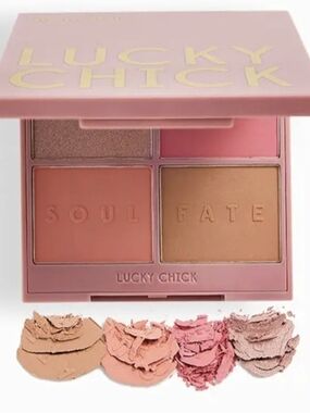 Lucky Chick Pink & Peach Eyeshadow + Face Palette